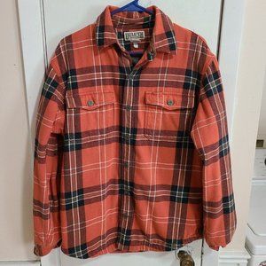 Duluth Trading Co Orange Casual Button Down Shirt